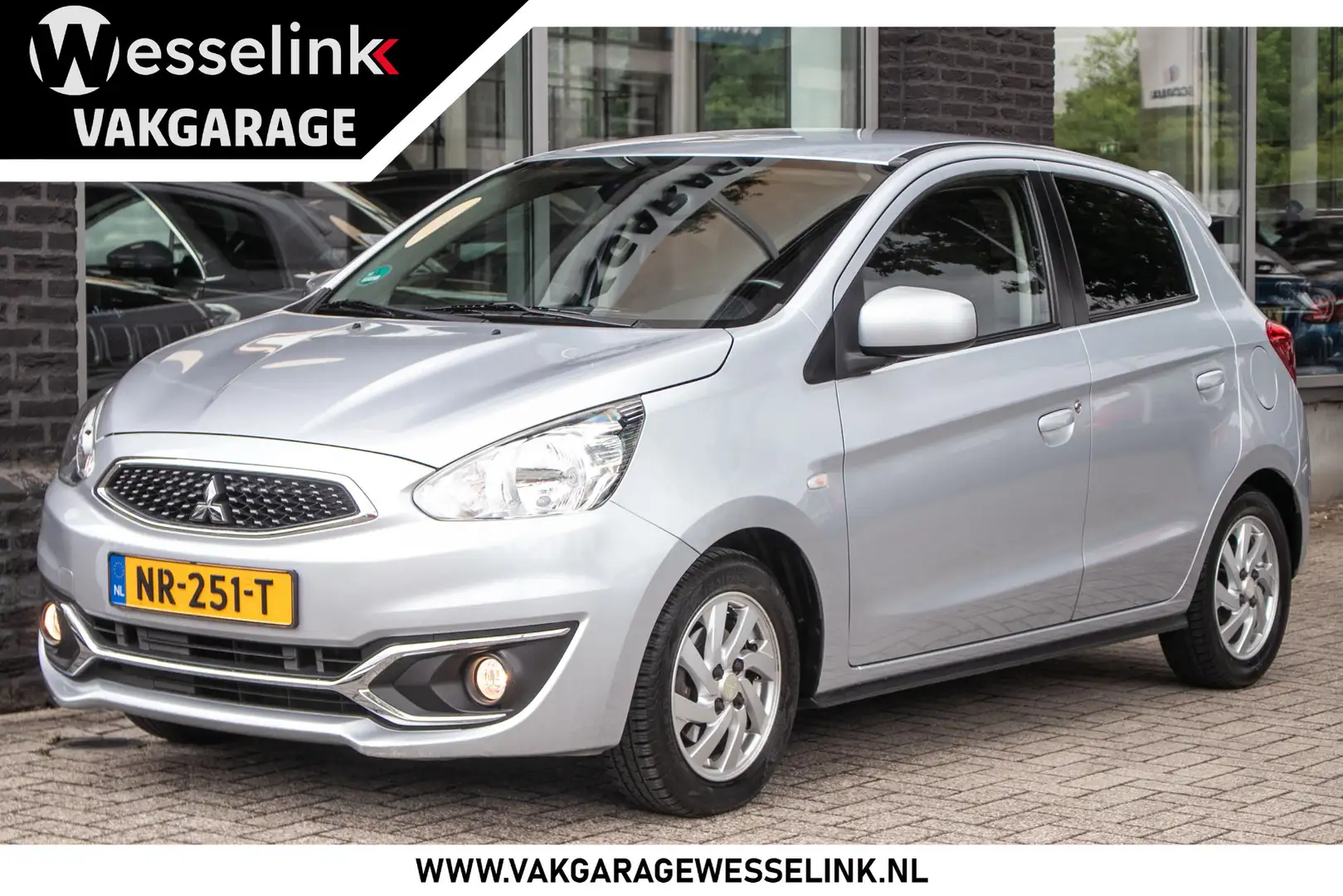 Mitsubishi Space Star 1.0 Intense - Al-in rijklrprs | Airco | goed onder Gris - 1