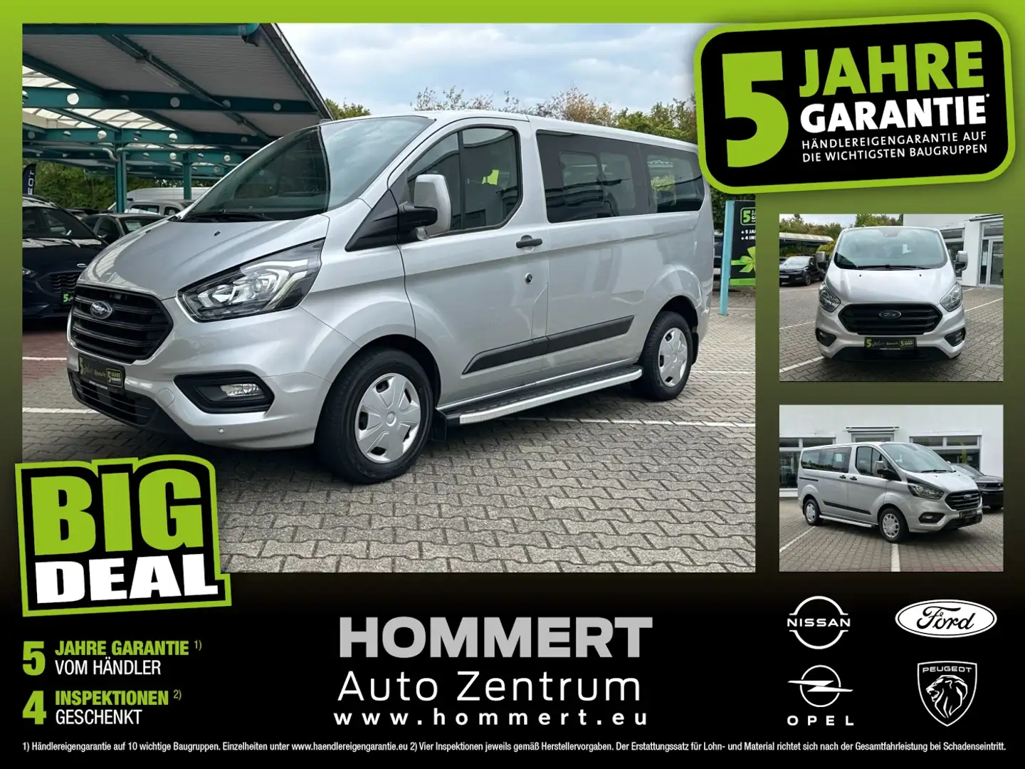 Ford Transit Custom Kombi 2.0 TDCi L1 Trend *AHK*Sitzh Silber - 1
