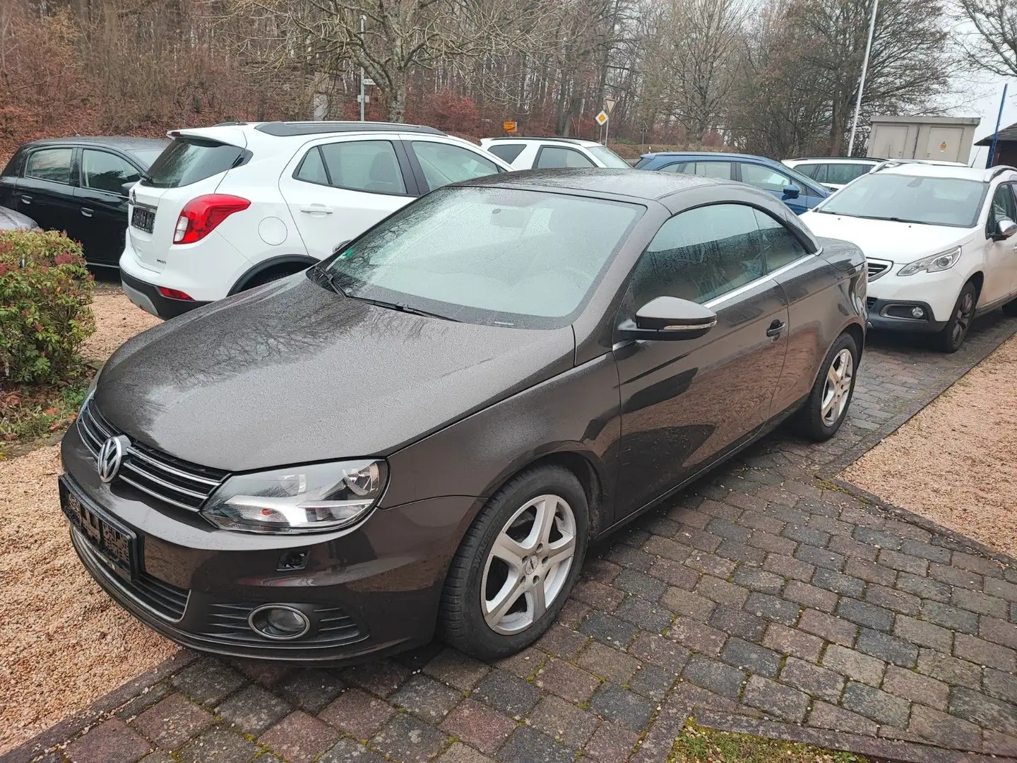 Volkswagen Eos BMT CABRIO-LEDER-NAVI-PDC-MFL-TEMPOMAT-1. HD Brun - 1