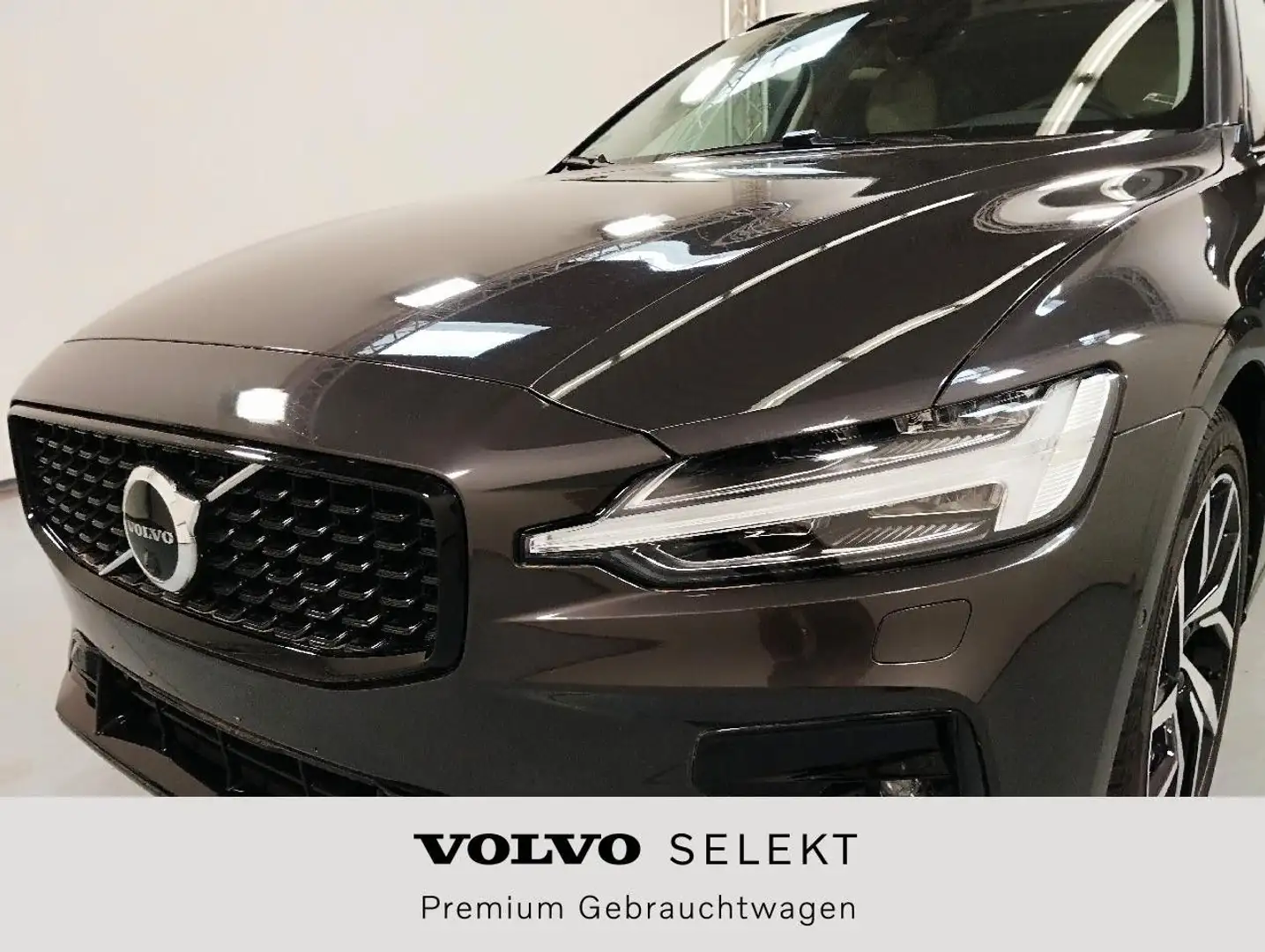 Volvo V60 Plus Dark*VOLLLED*AHK*ACC*HARMAN*LEDER BEIGE Grigio - 2