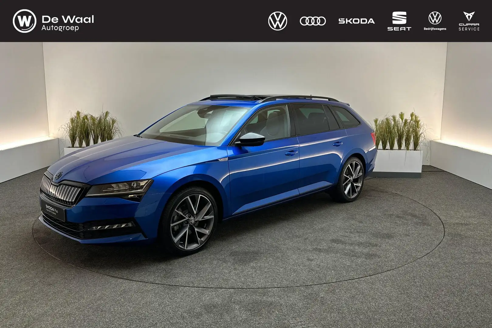 Skoda Superb Combi 1.4 TSI 218pk DSG iV Sportline Business | Pa Blauw - 1