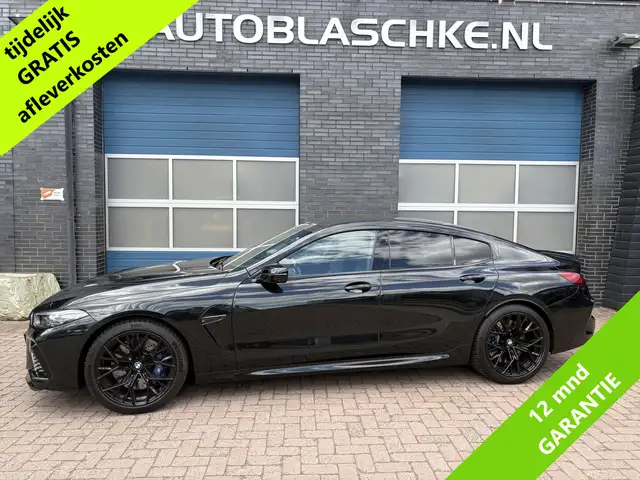 BMW M8 8-serie Gran Coupé Competition, all black.