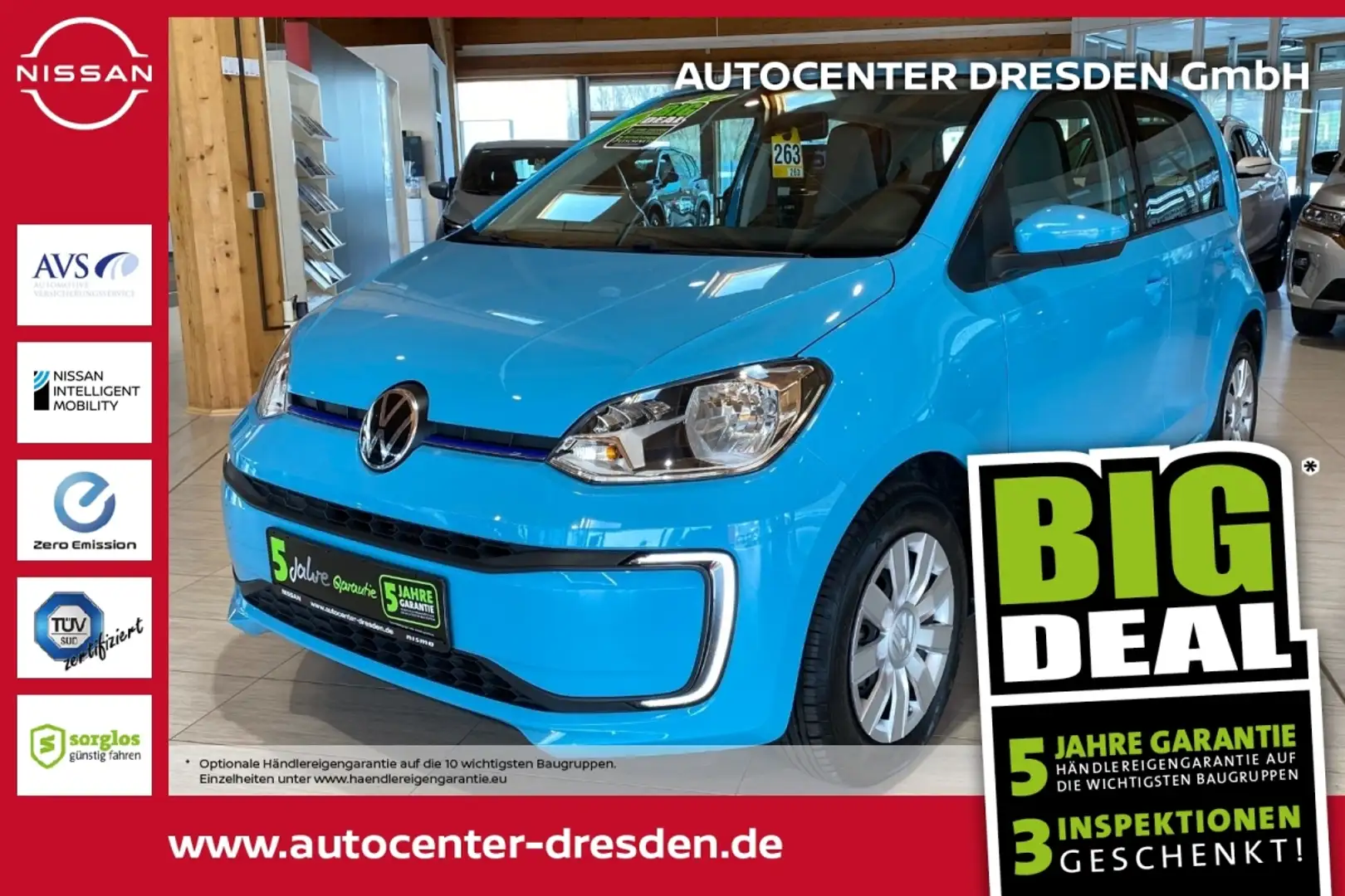 Volkswagen up! e- KlimaA Bleu - 1