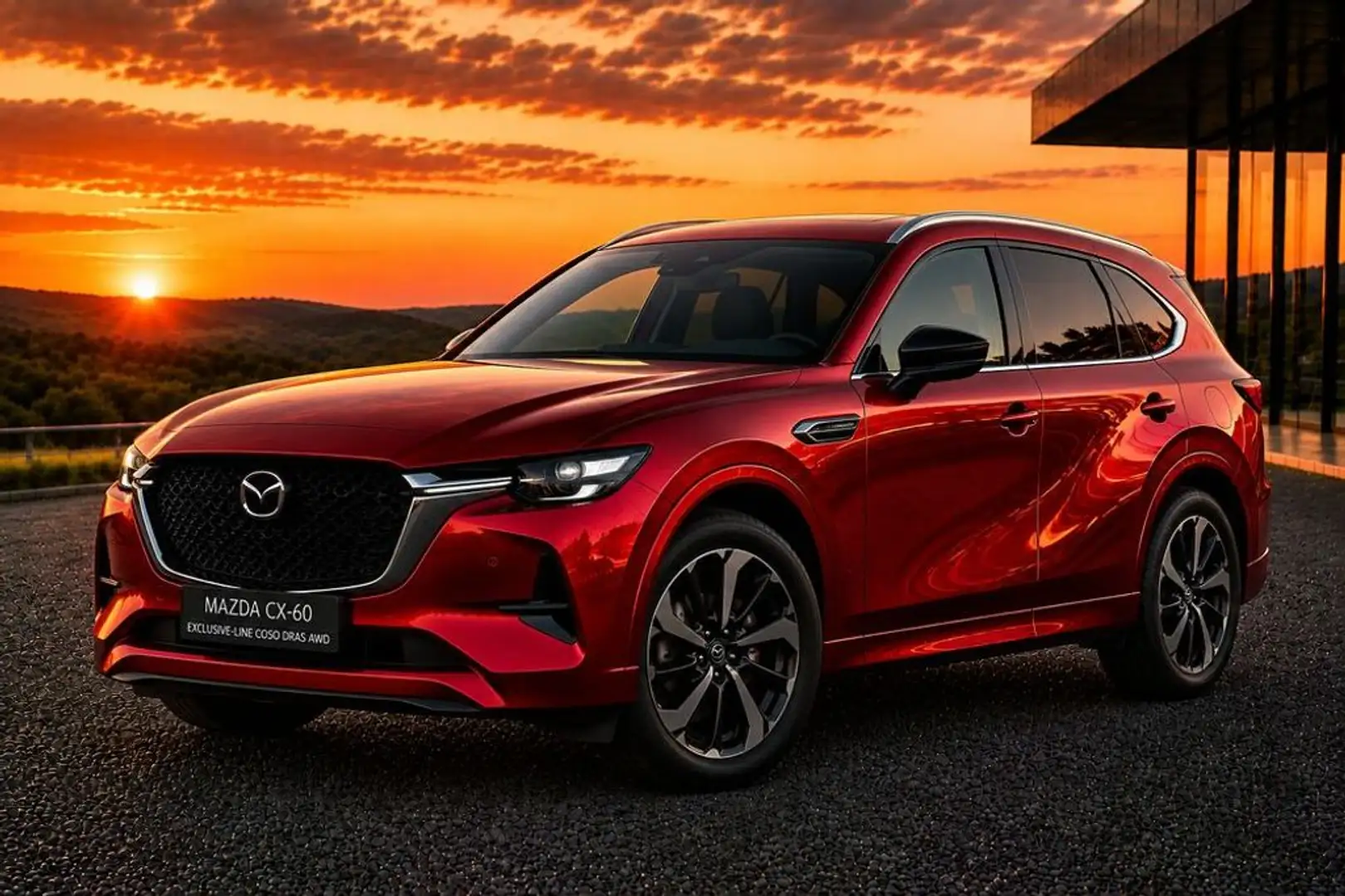 Mazda CX-60 Exclusive-line COSO DRAS AWD Rot - 1