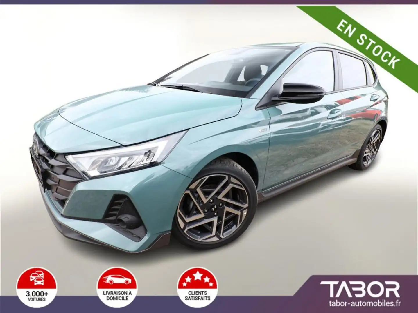 Hyundai i20 1.2 MPI 79 N-Line GPS LED cam clima Verde - 1