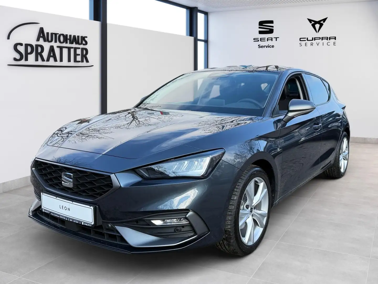 SEAT Leon 1.5 eTSI ACT DSG NAVI ACC LED SHZ Kamera Gris - 1