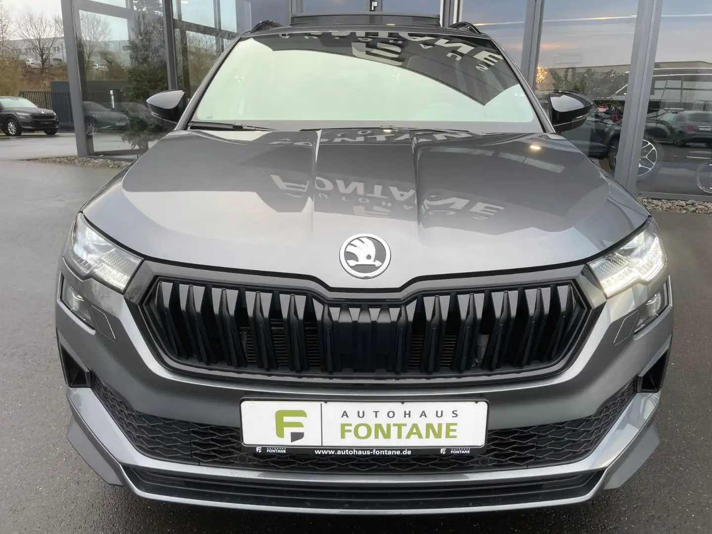 Skoda Karoq 2,0TSi DSG Sportline 4x4 Pano 19"ACC Navi Gris - 2