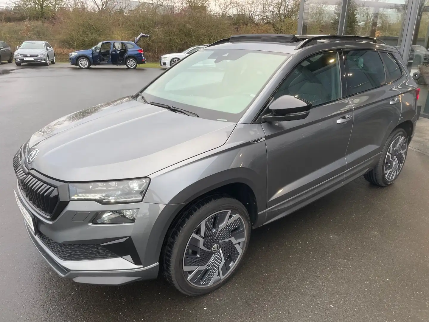 Skoda Karoq 2,0TSi DSG Sportline 4x4 Pano 19"ACC Navi Gris - 1