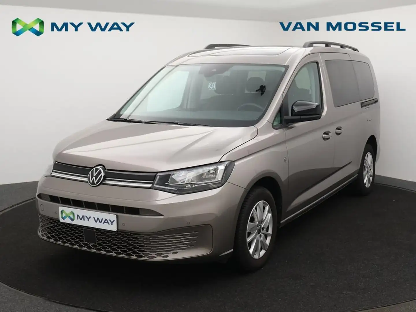 Volkswagen Caddy Caddy Maxi Business 1.5TSI 114PK *7 ZITPLAATSEN*PANORAMISCH DAK*HALF LEDER*NAVI*APP CONNECT*APTIVE CRUISE*ZETELVERWARMING Beige - 1