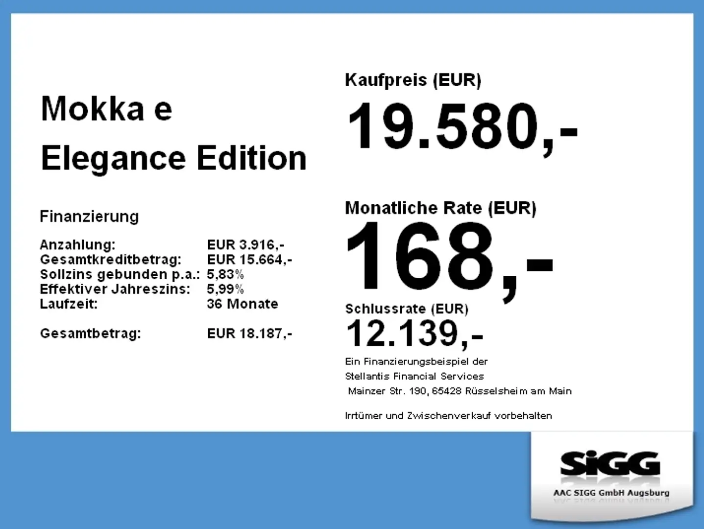 Opel Mokka-E Mokka e Elegance FLA KeyLess LM KAM LED KlimaA Blauw - 2