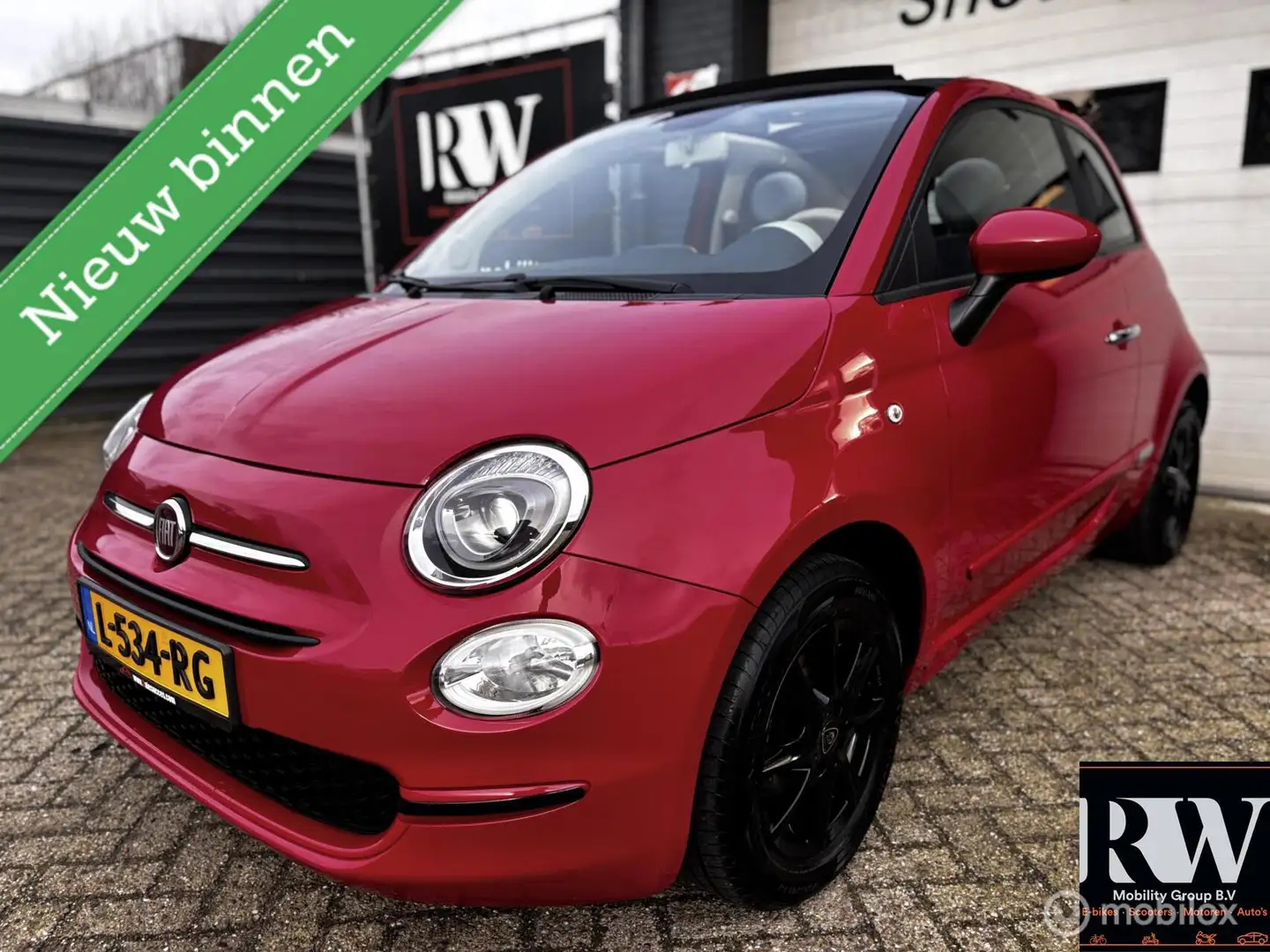 Fiat 500 1.2 500S *CABRIO-DAK*PARKEERSENSOREN* Rot - 1
