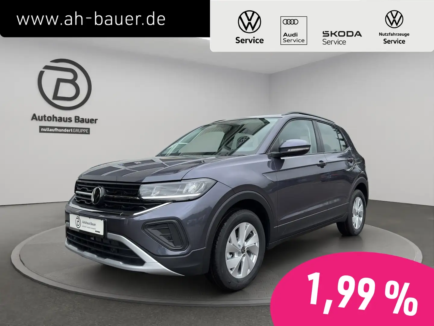 Volkswagen T-Cross 1.0TSI DSG Life APP SHZ GARA Grau - 1