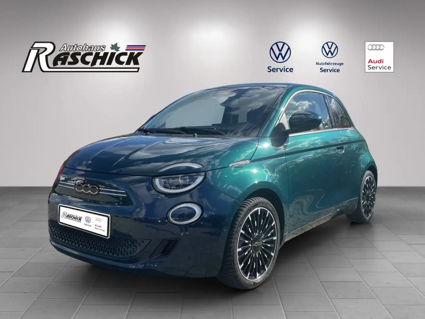 Fiat 500 E Icon Batterie 42 kWh Klima Navi Rückfahrkamera Vert - 2