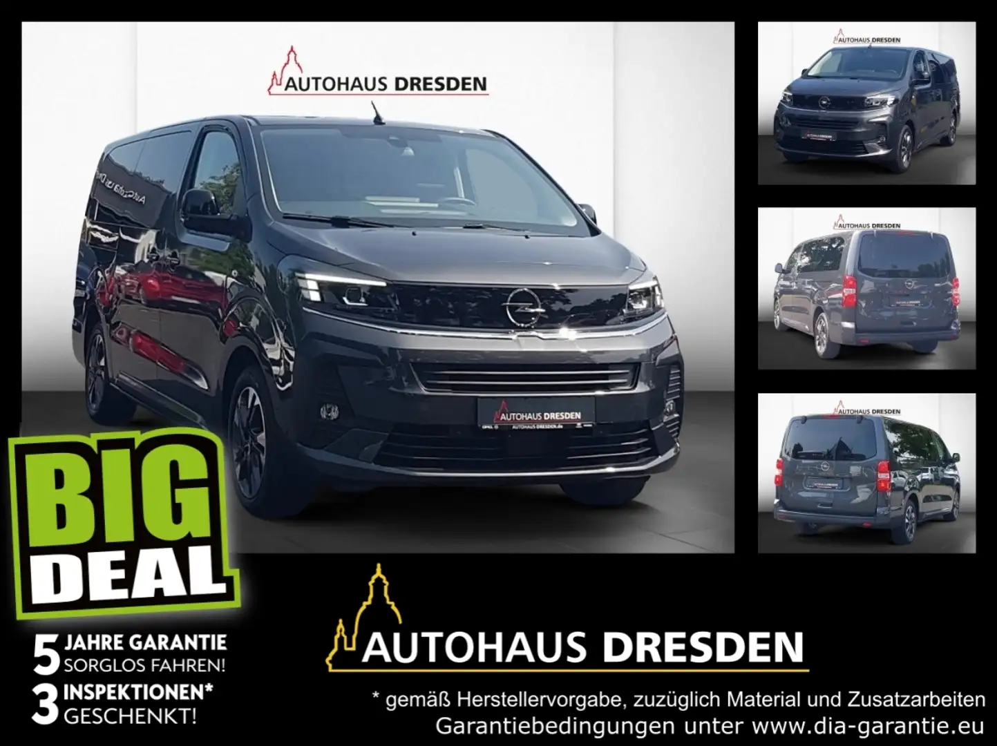 Opel Zafira Life 2.0 D FLA SpurW Gris - 1