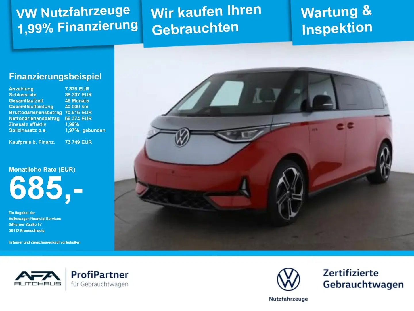 Volkswagen ID. Buzz ID.Buzz GTX 4Motion lang 86kWh AHK*Harman*360° Rot - 1
