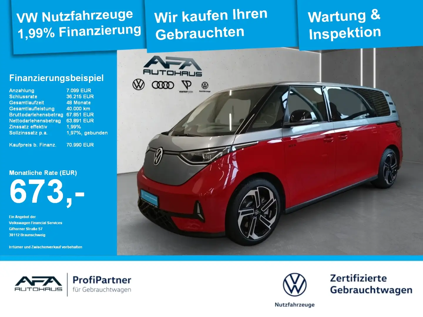 Volkswagen ID. Buzz ID.Buzz GTX 4Motion lang 86kWh AHK*Harman*360° Rot - 1