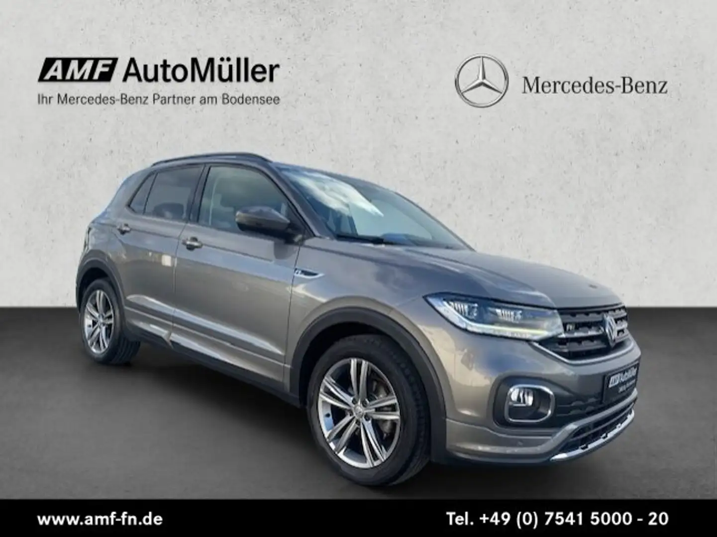Volkswagen T-Cross T-Cross 1.0 TSI R-LINE DSG NAVI ACC PDC SHZ Gris - 2