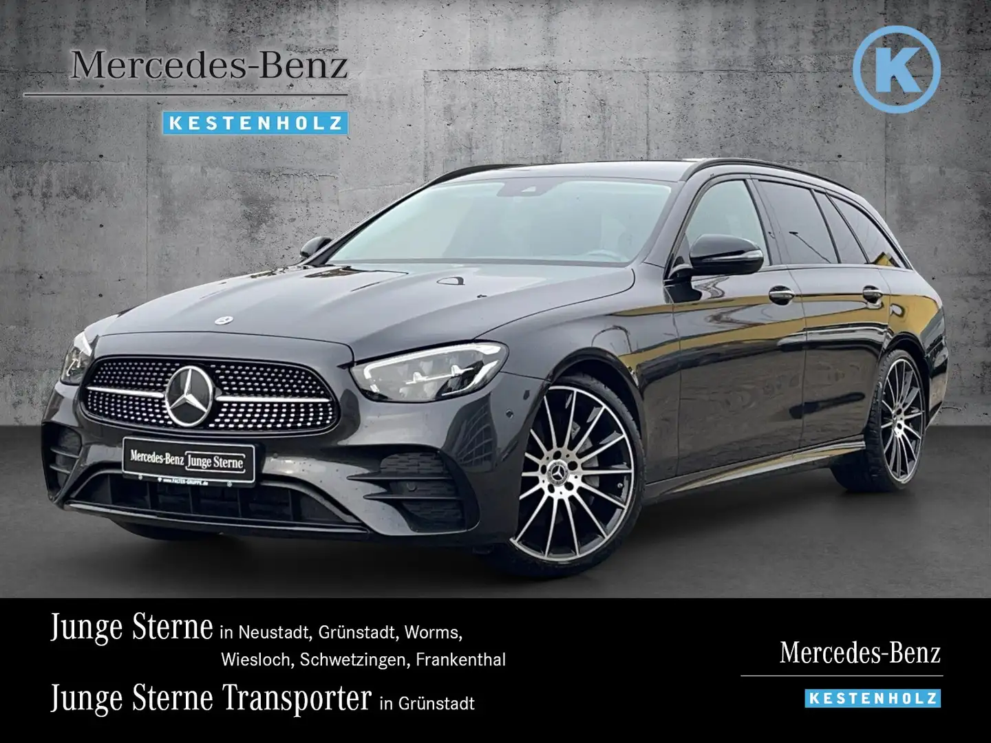 Mercedes-Benz E 200 E 200 d T AMG+NIGHT+STANDHZ+KAMERA+EASYP+TWA+LED Grau - 1