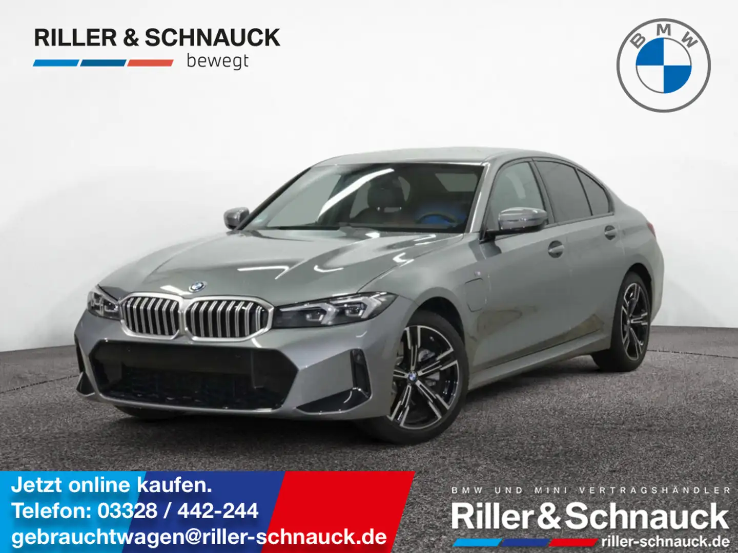 BMW 330 e M Sport LED+NAVI+KAM+SHZG Grau - 1