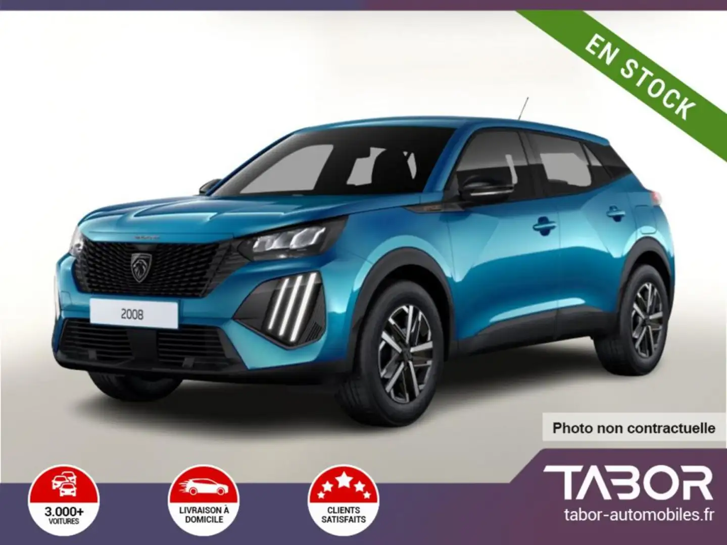 Peugeot 2008 1.2 Hybrid 145 Style LED attelage Bleu - 1