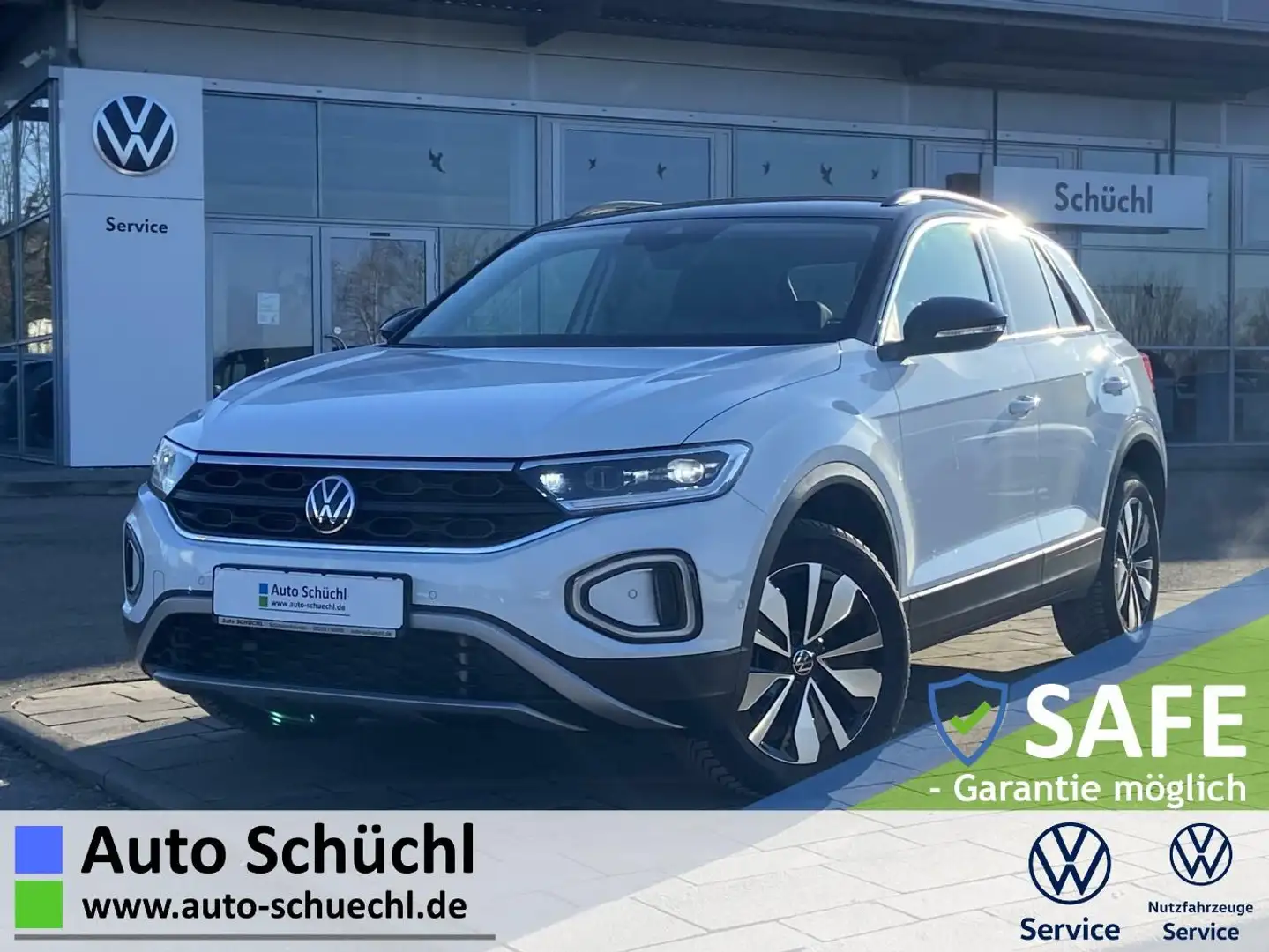 Volkswagen T-Roc 2.0 TDI DSG GOAL AHK+APP-CONNECT+VIRTUAL-C Weiß - 1