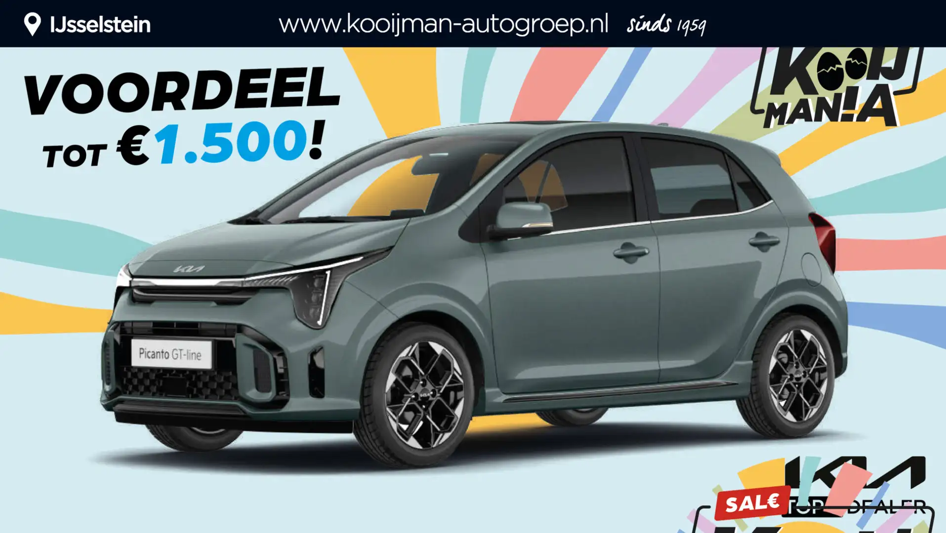 Kia Picanto 1.0 DPI DynamicLine Ruim €1.500,- Voordeel! Meerde - 1