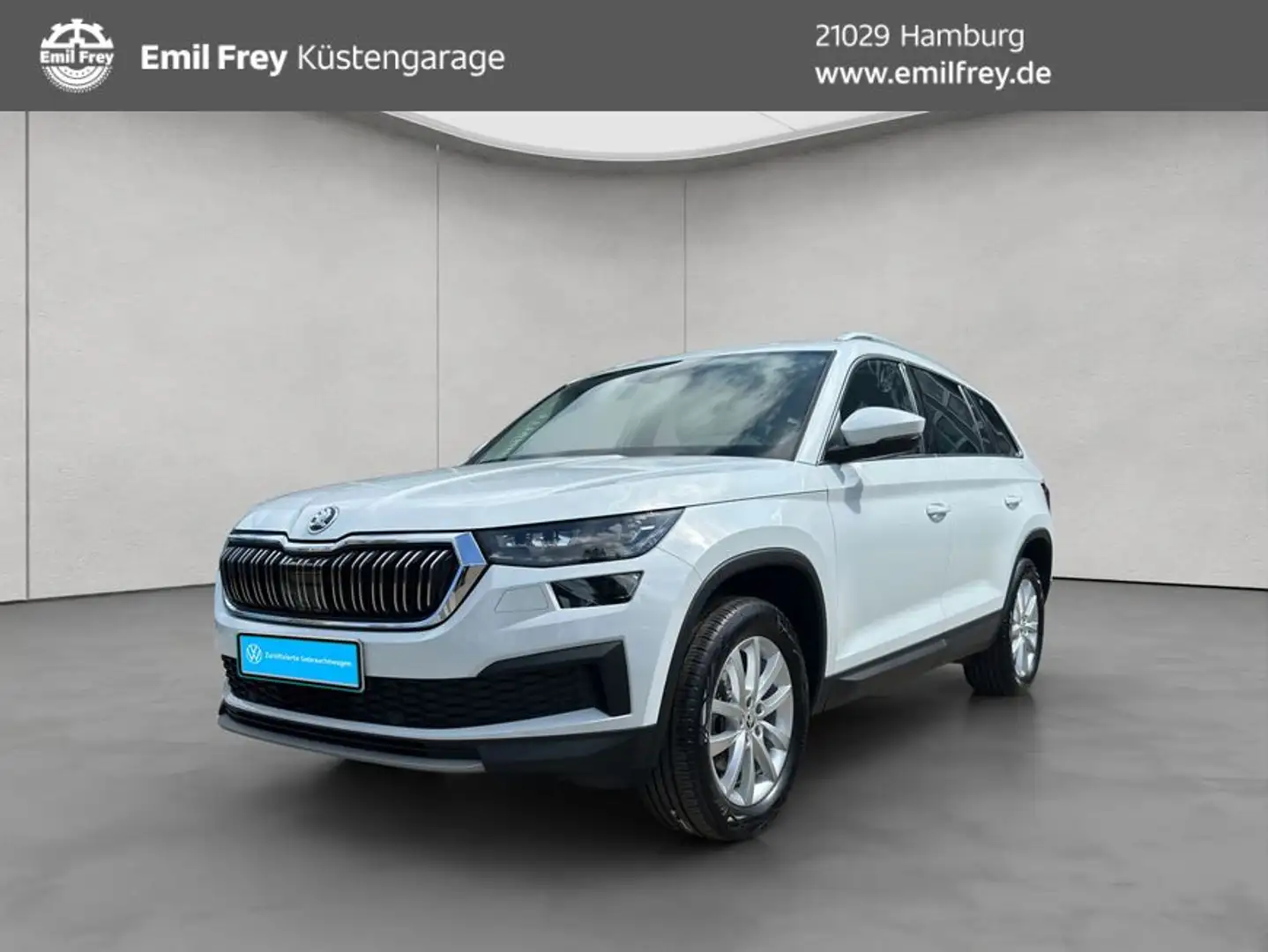 Skoda Kodiaq 2.0 TDI 4x4 DSG Style NAVI RFK SHZ ACC AH Weiß - 1