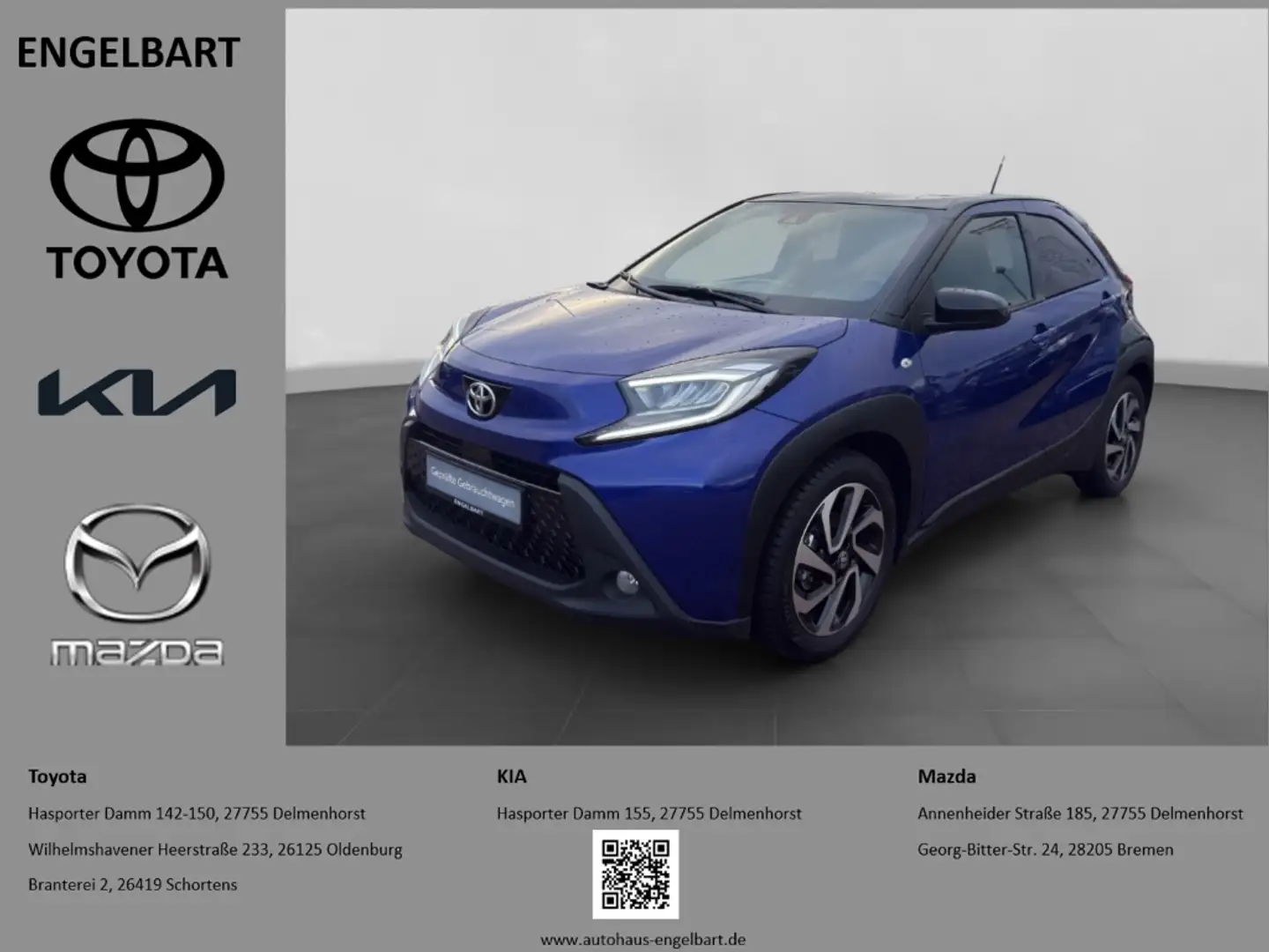 Toyota Aygo X Pulse LED Sitzheizung Parksensoren v+h CarPlay Blau - 1