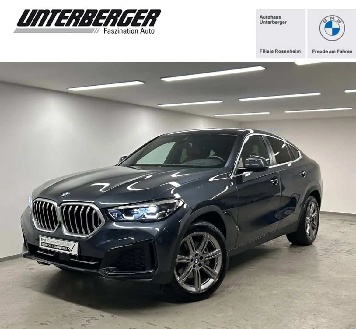 BMW X6 xDrive30d Drivingass. Pano. AHK Head-Up DAB LED RF Grau - 1