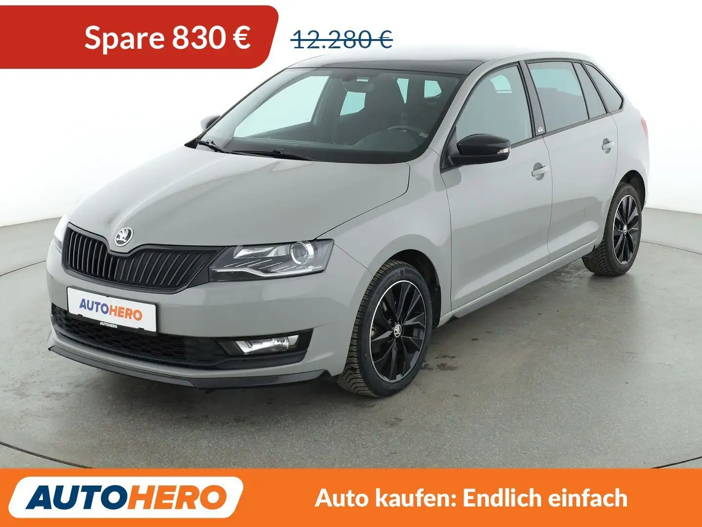 Skoda Rapid/Spaceback 1.0 TSI Ambition*PDC*SHZ*PANO*KLIMA* Grau - 1