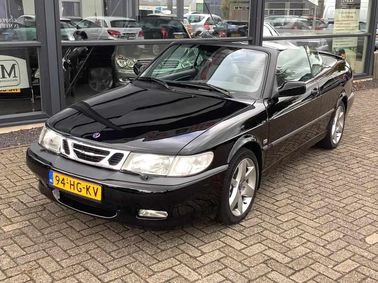 Saab 9-3 Cabrio 2.0 Turbo Aero, leer, airco, zeer net Noir - 2