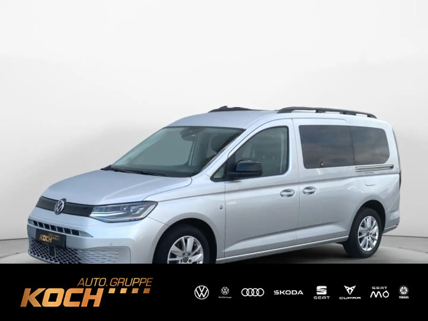 Volkswagen Caddy TDI 90 kw DSG AHK LED Navi Zilver - 1