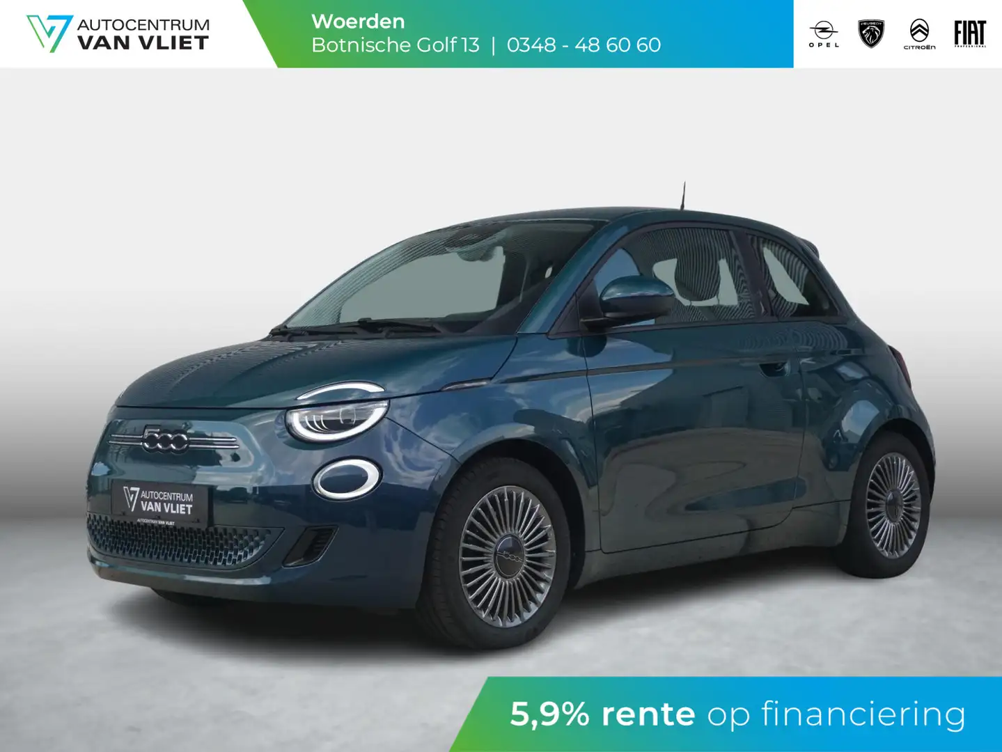 Fiat 500e Business Launch Edition 42 kWh Camera | Stoelverwa Groen - 1