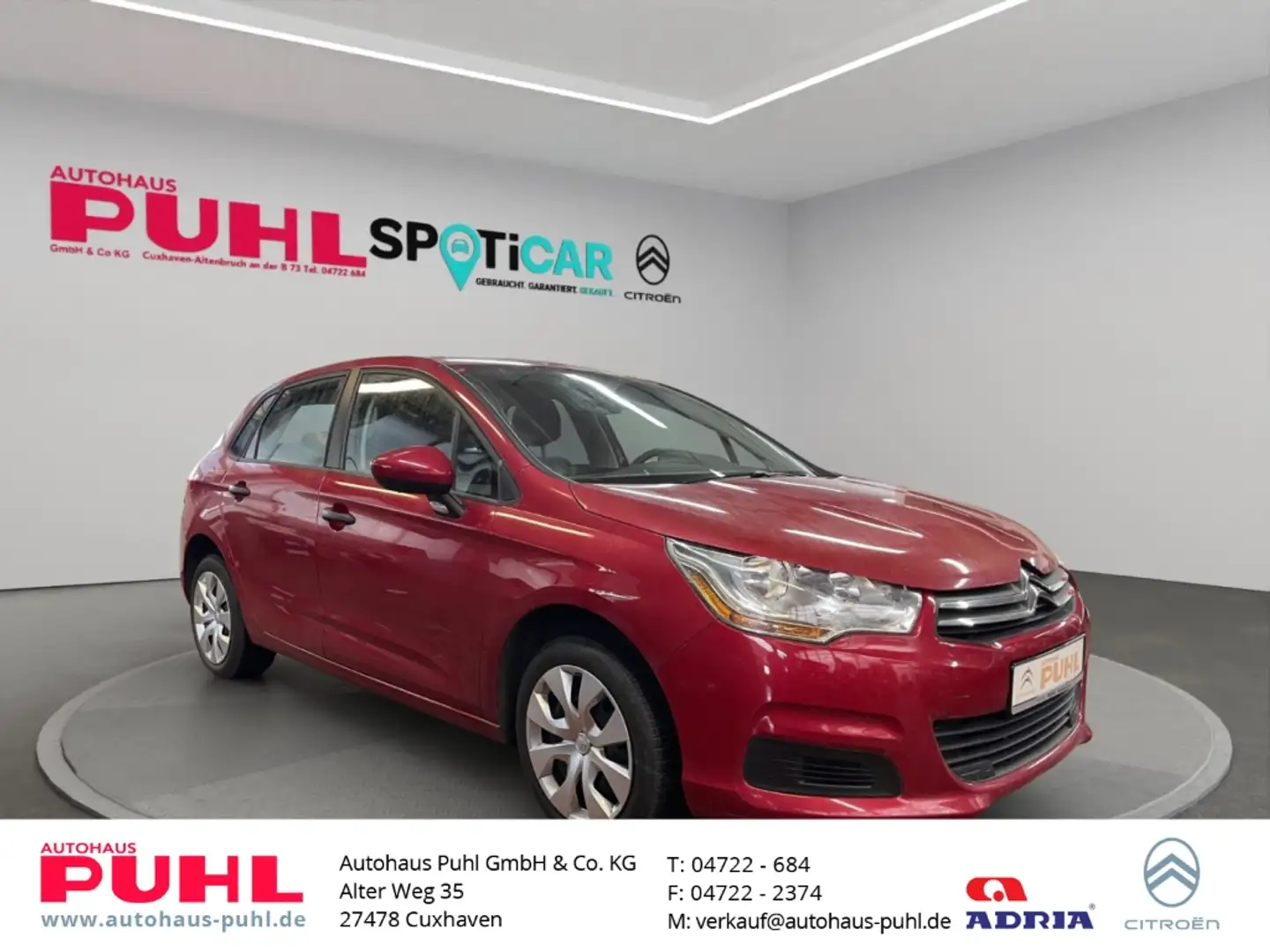 Citroen C4 Live Notbremsass. Temp Berganfahrass. Kollisionswa Rot - 1