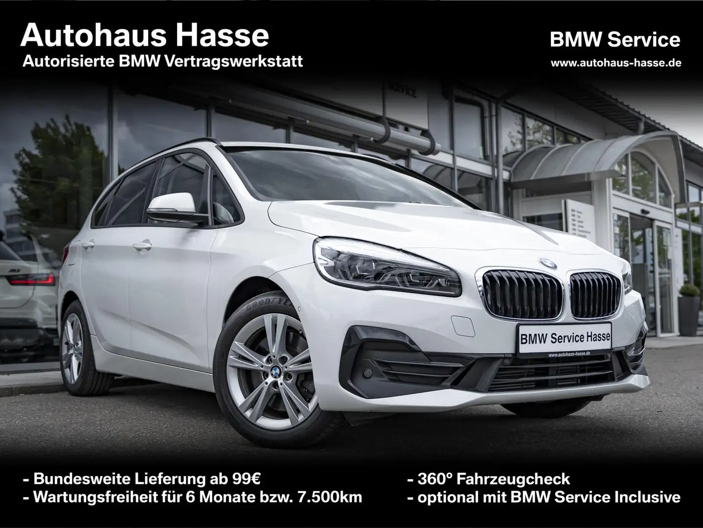 BMW 225xe Active Tourer Sport Line DrAs+ ACC adapLED Weiß - 1