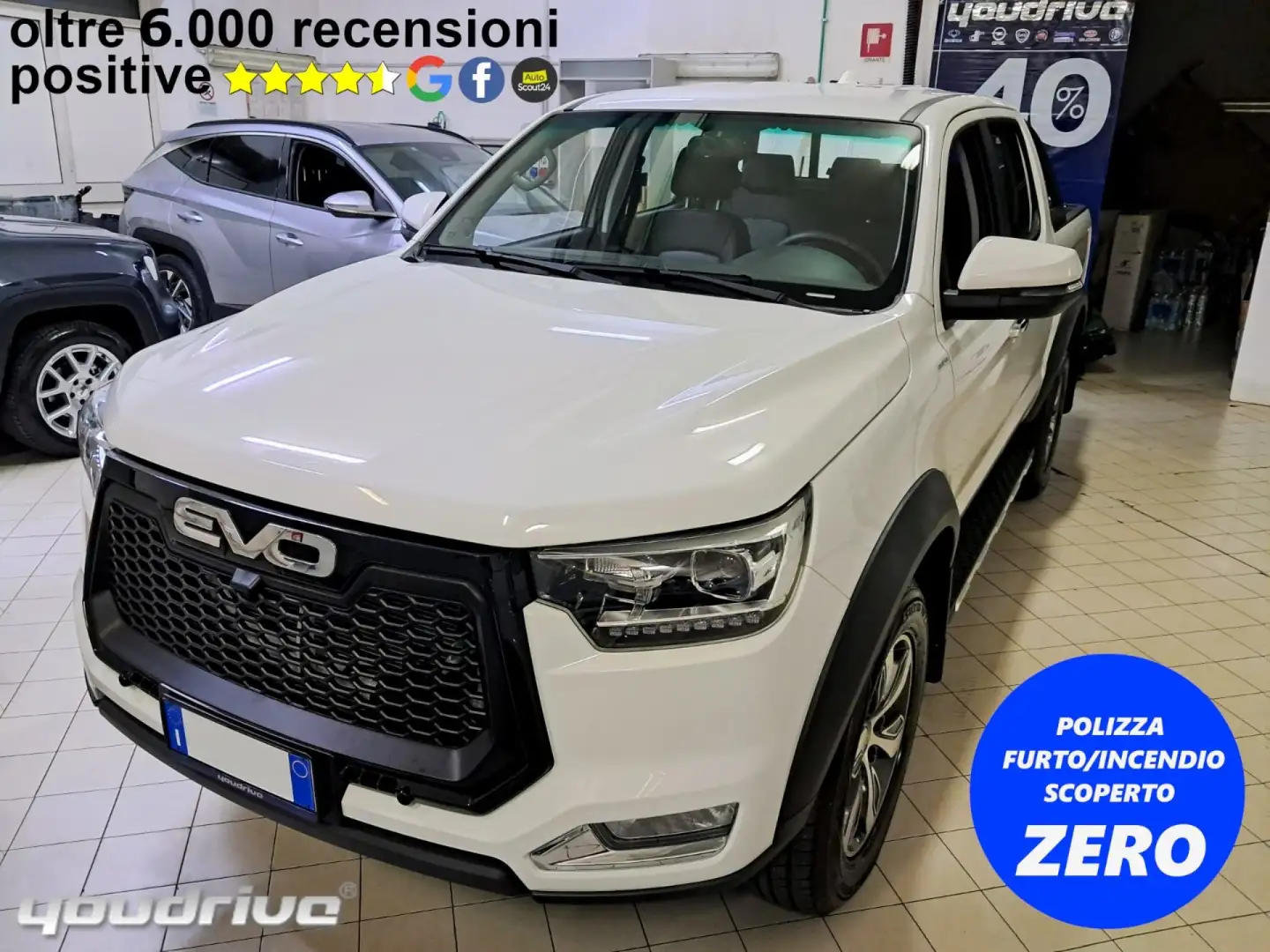 EVO Cross4 2.0 Turbo Diesel Doppia Cabina Bílá - 1