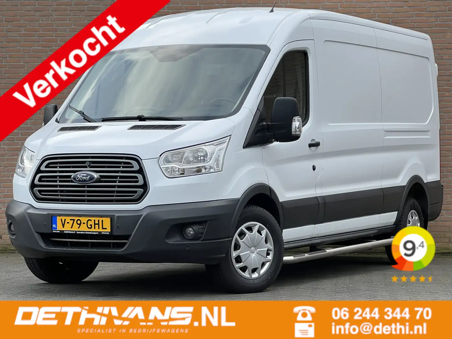 Ford Transit 2.0TDCI 130PK L3H2 / Cruisecontrol / Parkeersensor Alb - 1