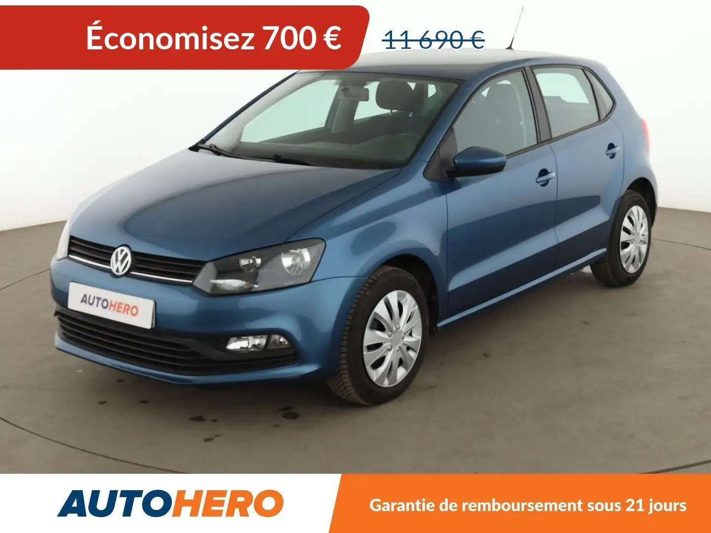 Volkswagen Polo 1.0 Trendline Bleu - 1