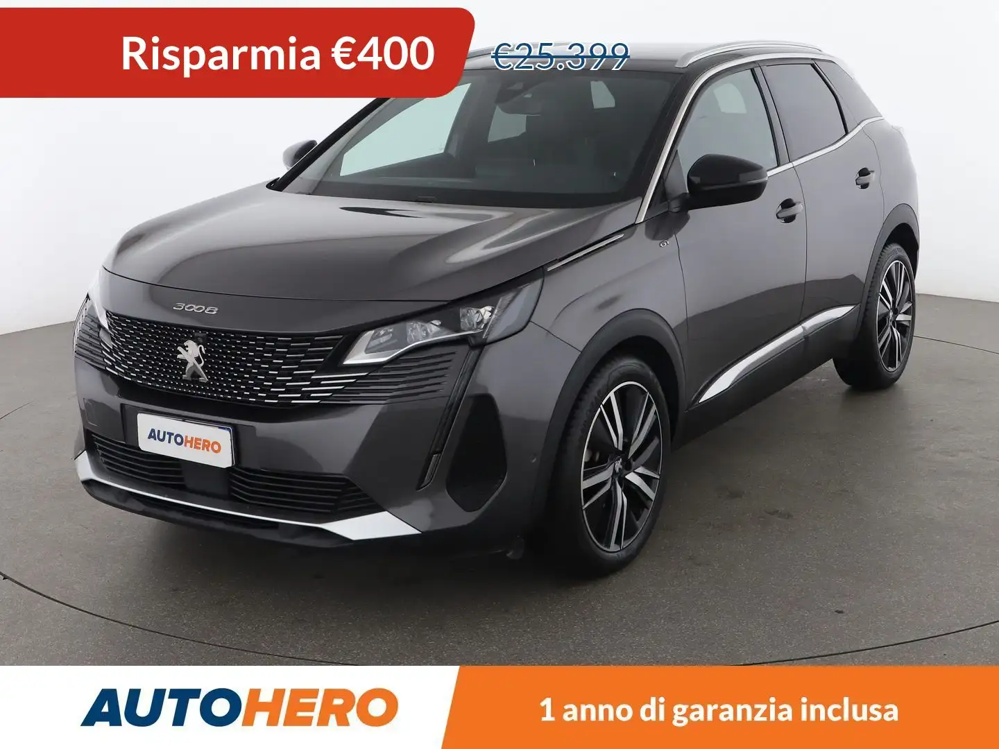 Peugeot 3008 1.5 Blue-HDi GT Pack 130 CV EAT8 Grigio - 1