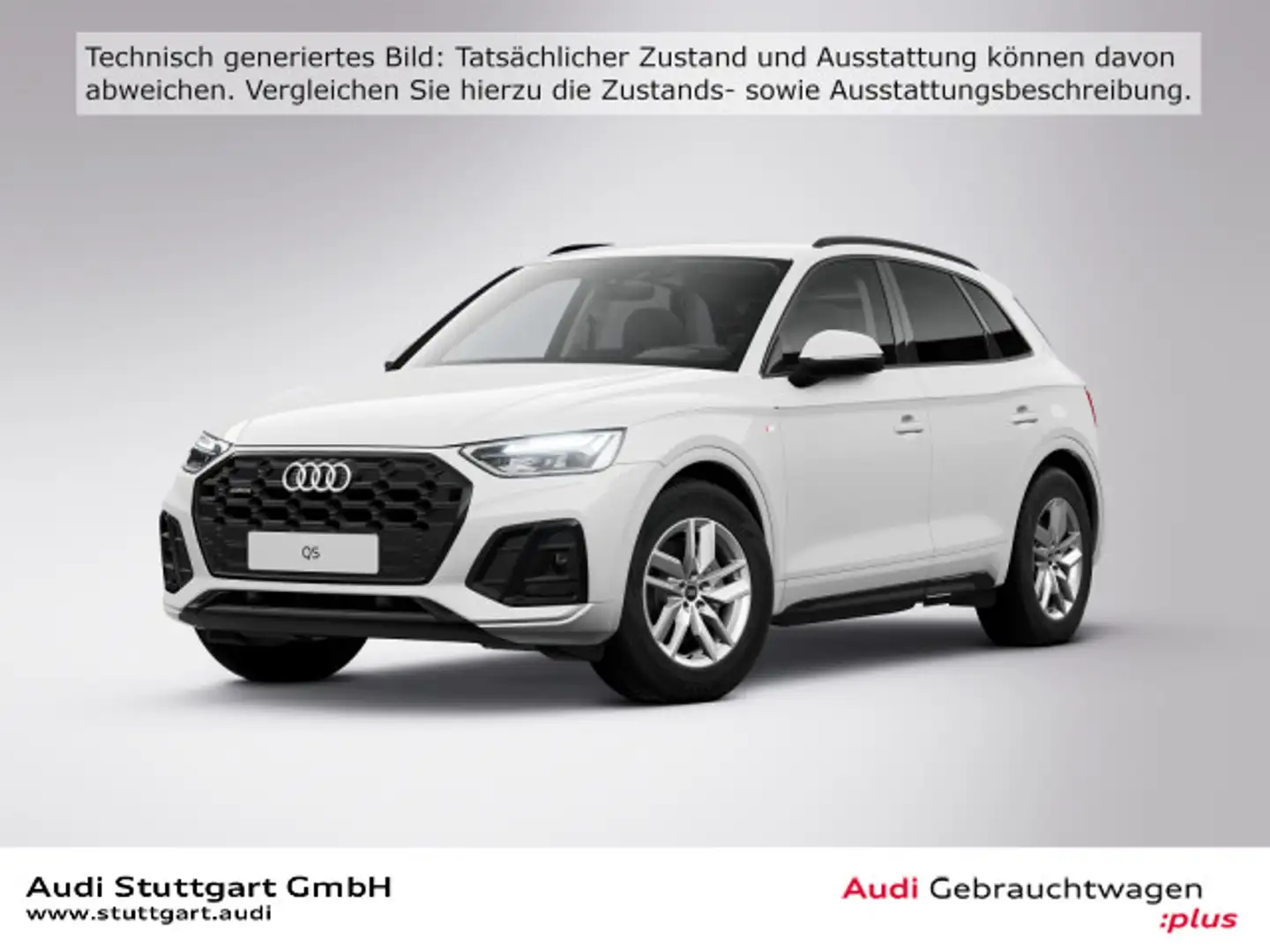 Audi Q5 40 TDI S line qu. AHK SHZ Privacy VirtCo plus Weiß - 1