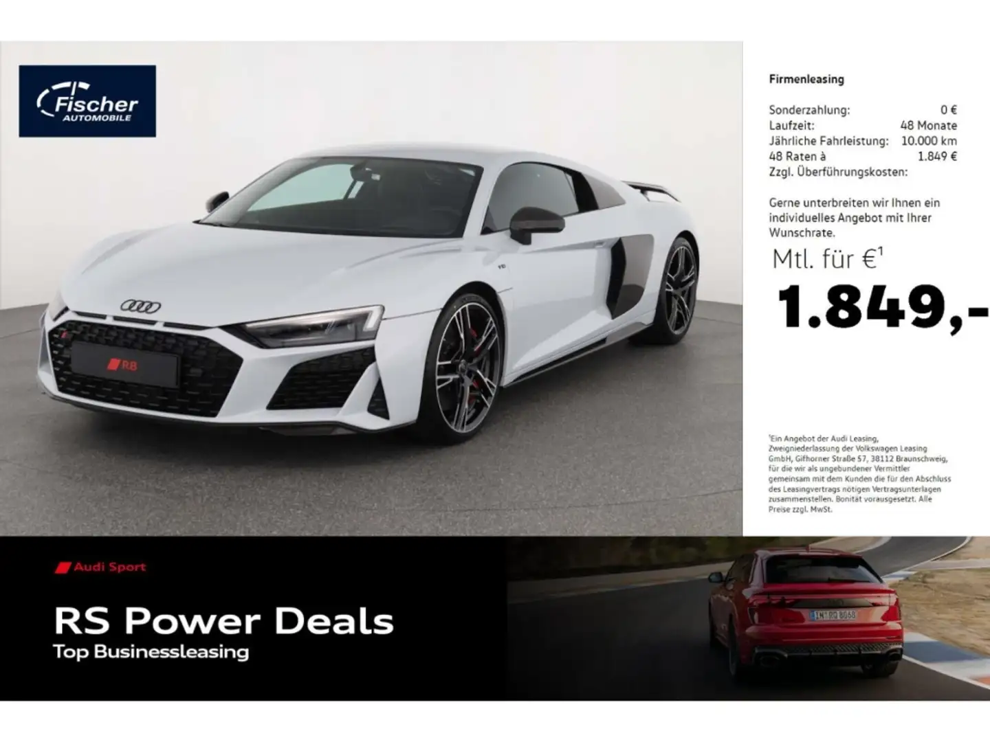 Audi R8 Coupe V10 performance quattro LP: 238.330,- Blanco - 1