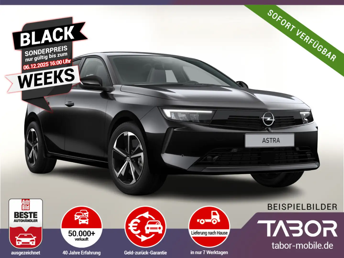 Opel Astra 1.2 130 AT8 Eleg. ACC Keyl Kam PDC UVP-35%* Noir - 1