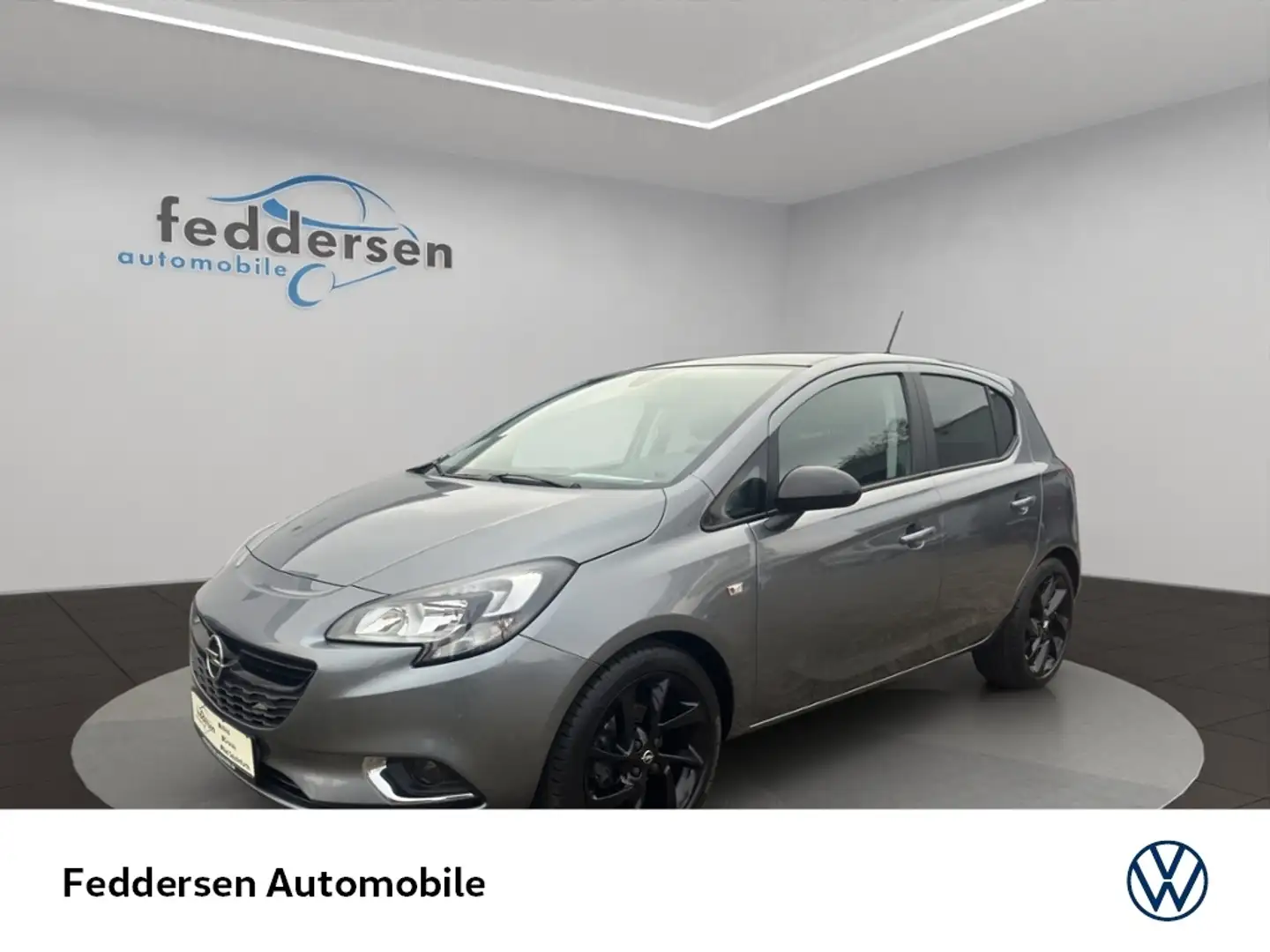 Opel Corsa E Color Edition 1.2 GRA Sitzheizung PDC ALU Gris - 1