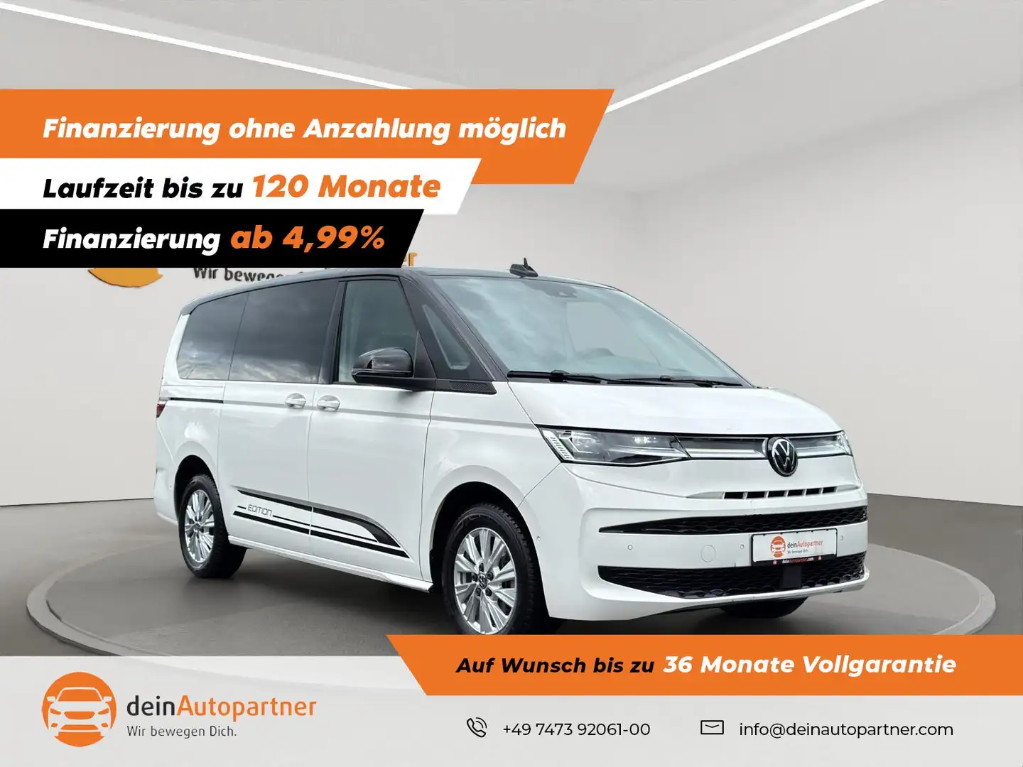 Volkswagen T7 Multivan Edition LÜ LED/LEDER/STHZ/HUD/PANO/AHK/ACC Weiß - 1