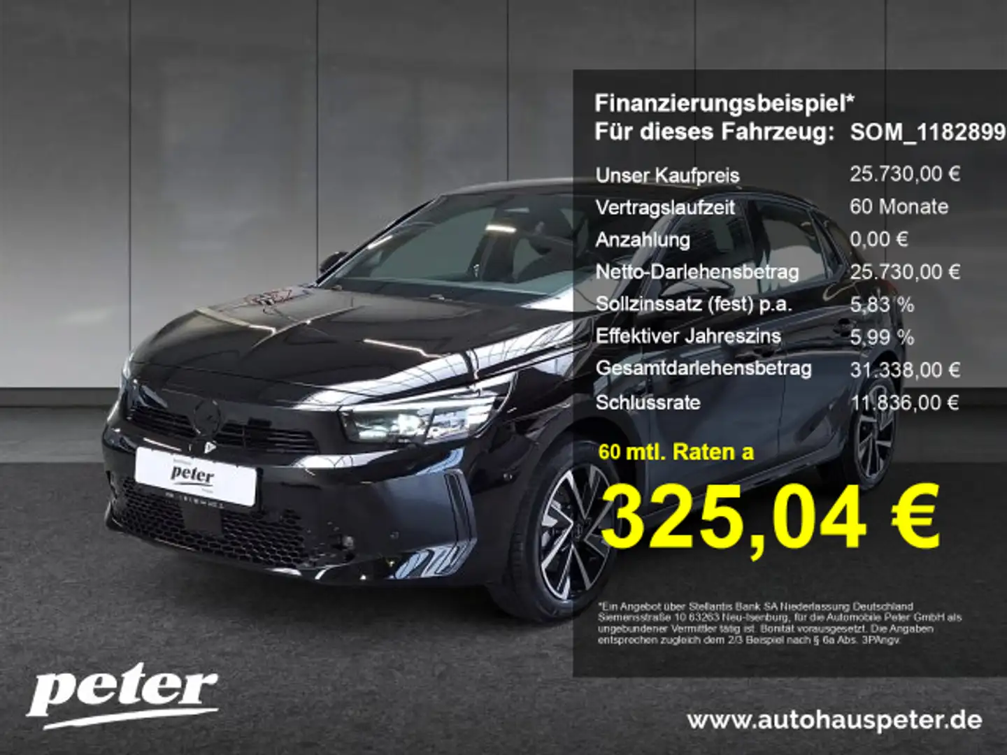 Opel Corsa Corsa F 1.2 GS LED Matrix Licht Rückfahrkamera Schwarz - 1