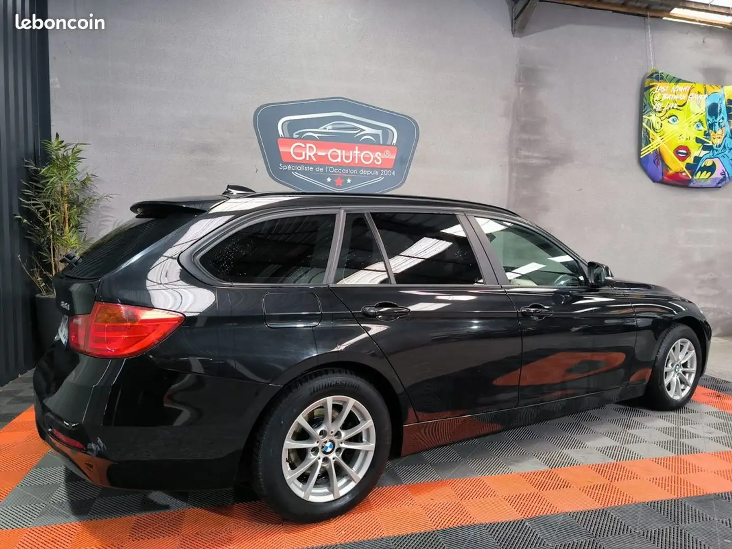 BMW 318 Touring 318D lounge 143cv Révisée et garantie 12 mois 179.000km cuir GPS Noir - 2