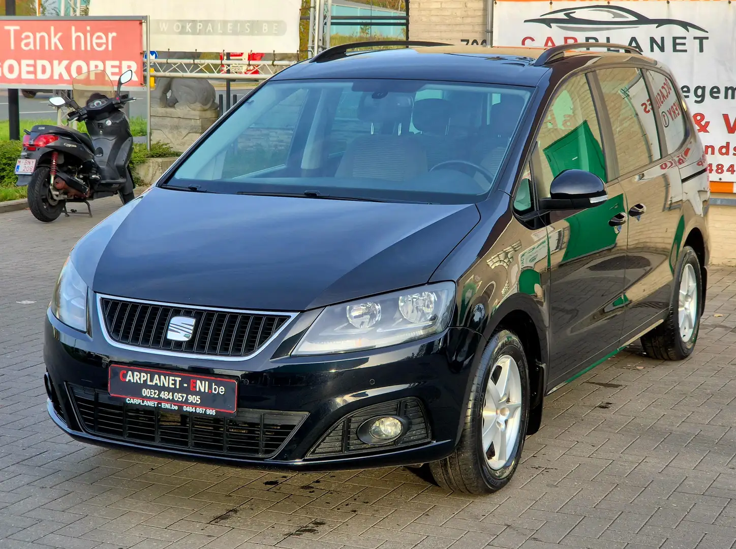 SEAT Alhambra Alhambra 2.0TDI 136pk 7stoel ALGekeurd + garantie Zwart - 1