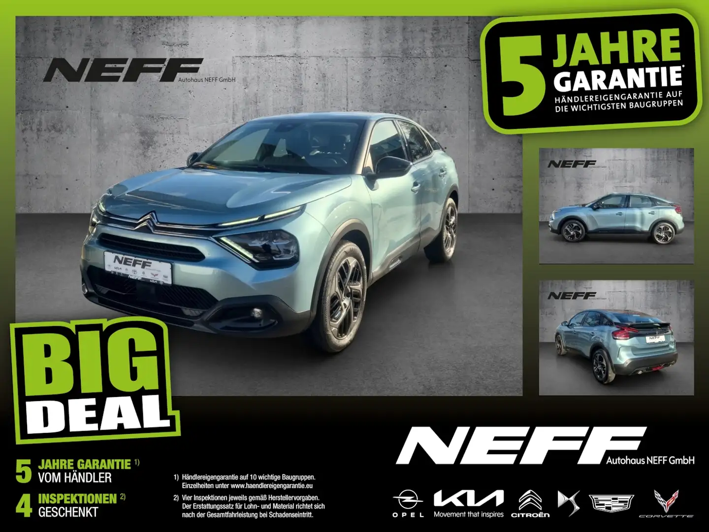 Citroen C4 1.2 PureTech 130 Feel Pack LED+SHZ+2xKlima+LM Blau - 1