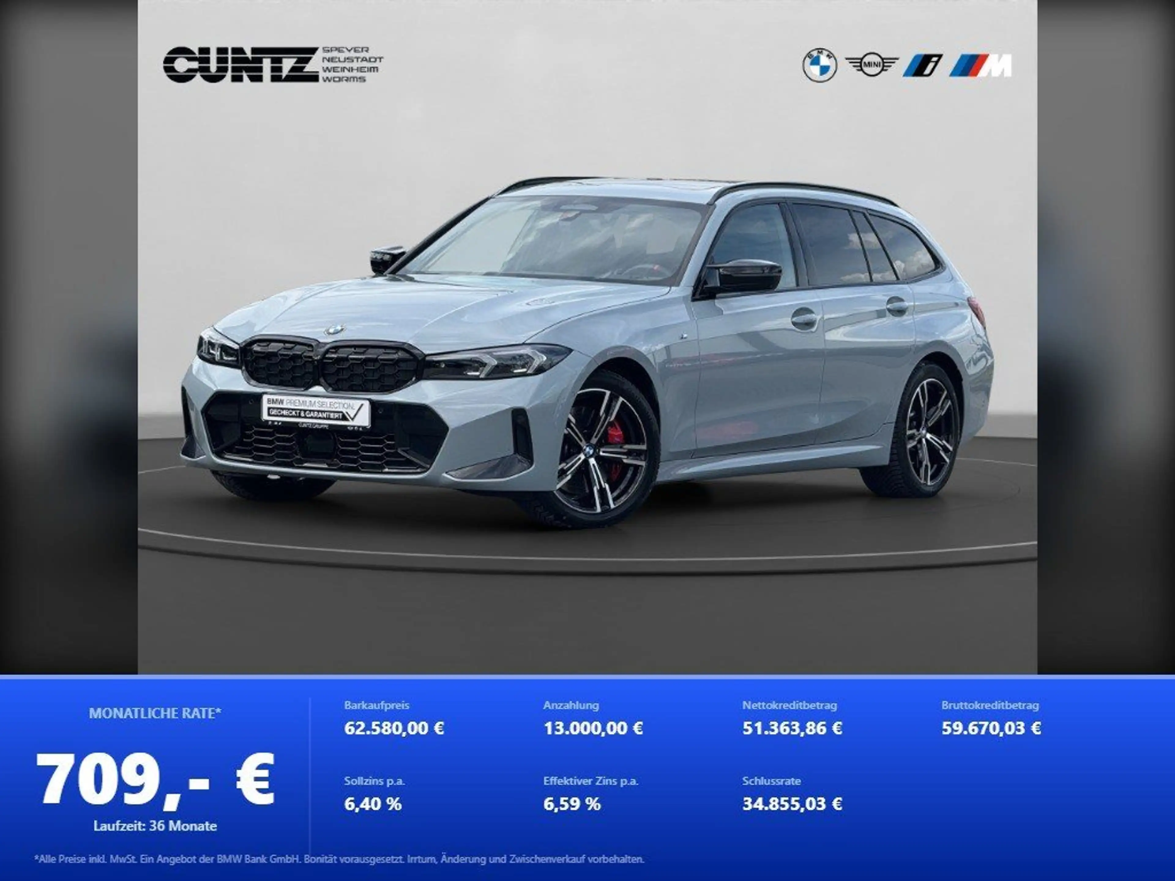 BMW 340 M340d xDrive Touring M Paket Pro Panorama Harman/K