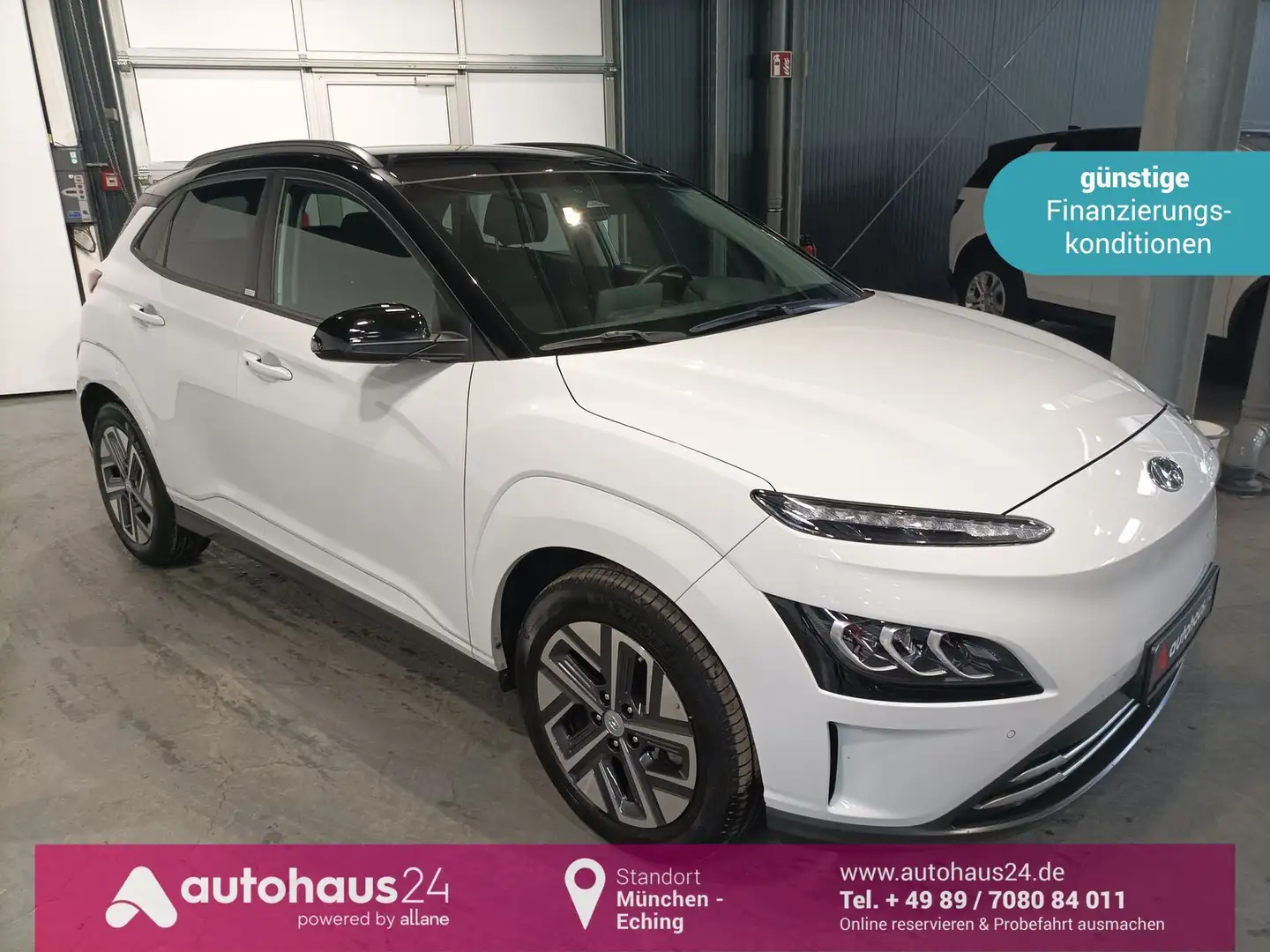Hyundai Kona Trend Elektro LED|Navi|PDC|Kamera|ACC Alb - 1